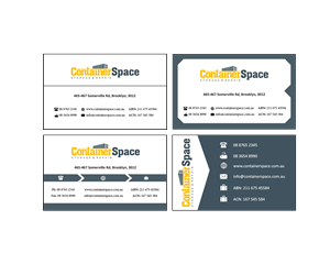 Business Card Design by CreativeSquirrel for Containerspace | Design #3111296
