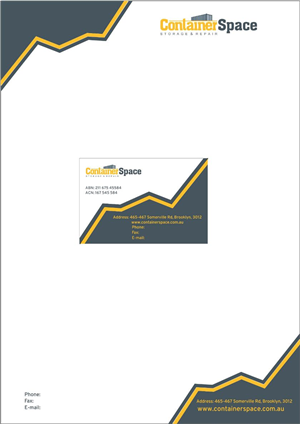 Letterhead Design by auryro for Containerspace | Design: #3134219
