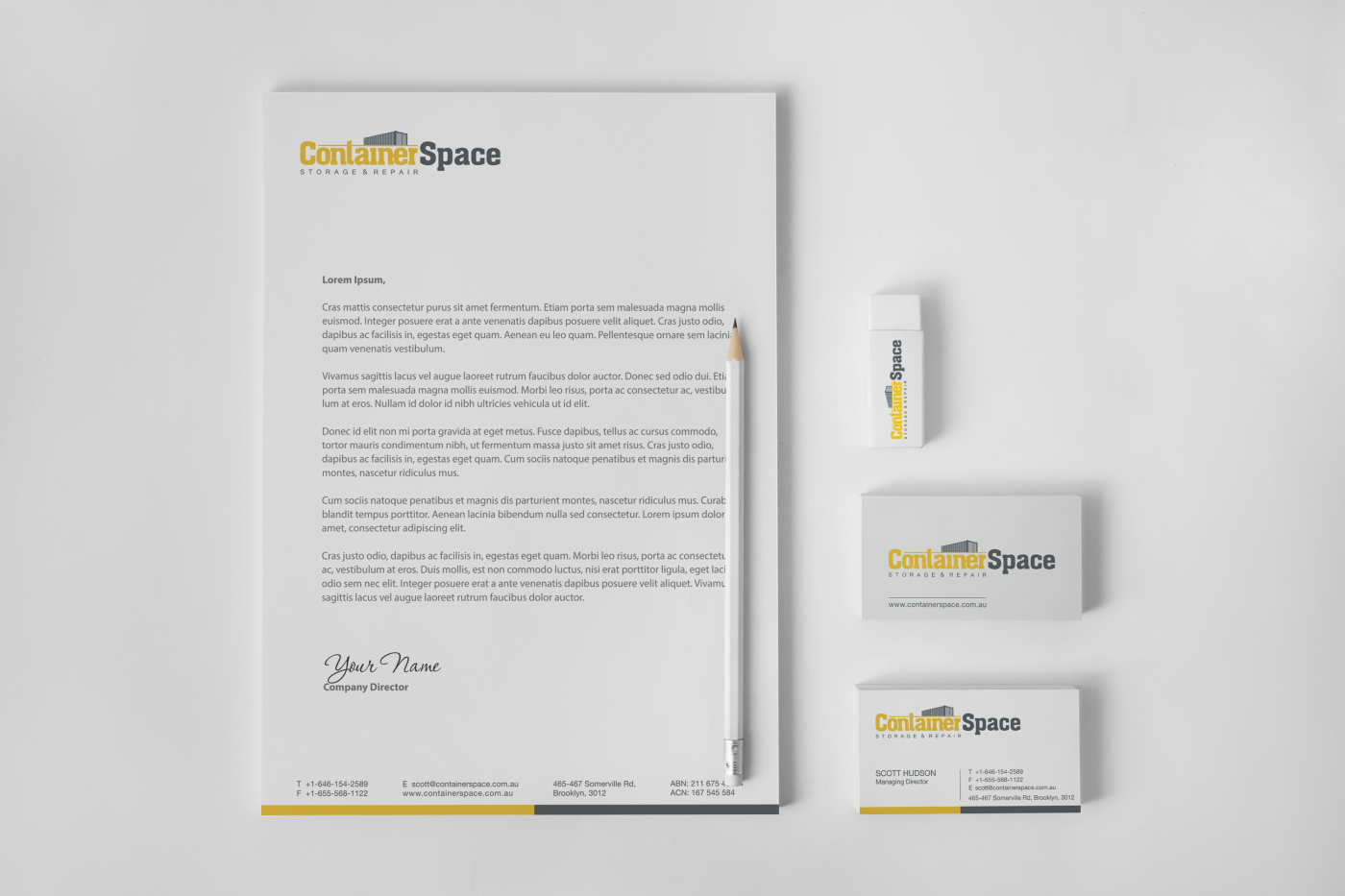 Letterhead Design by HYPdesign for Containerspace | Design #3114116