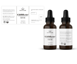 Keya Cure Premium Full Spectrum CBD Oil | Label Design by ammar_ed