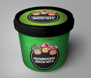 A label design for a home grow mushroom kit  | Diseño de Empaque por wiesnu.adji