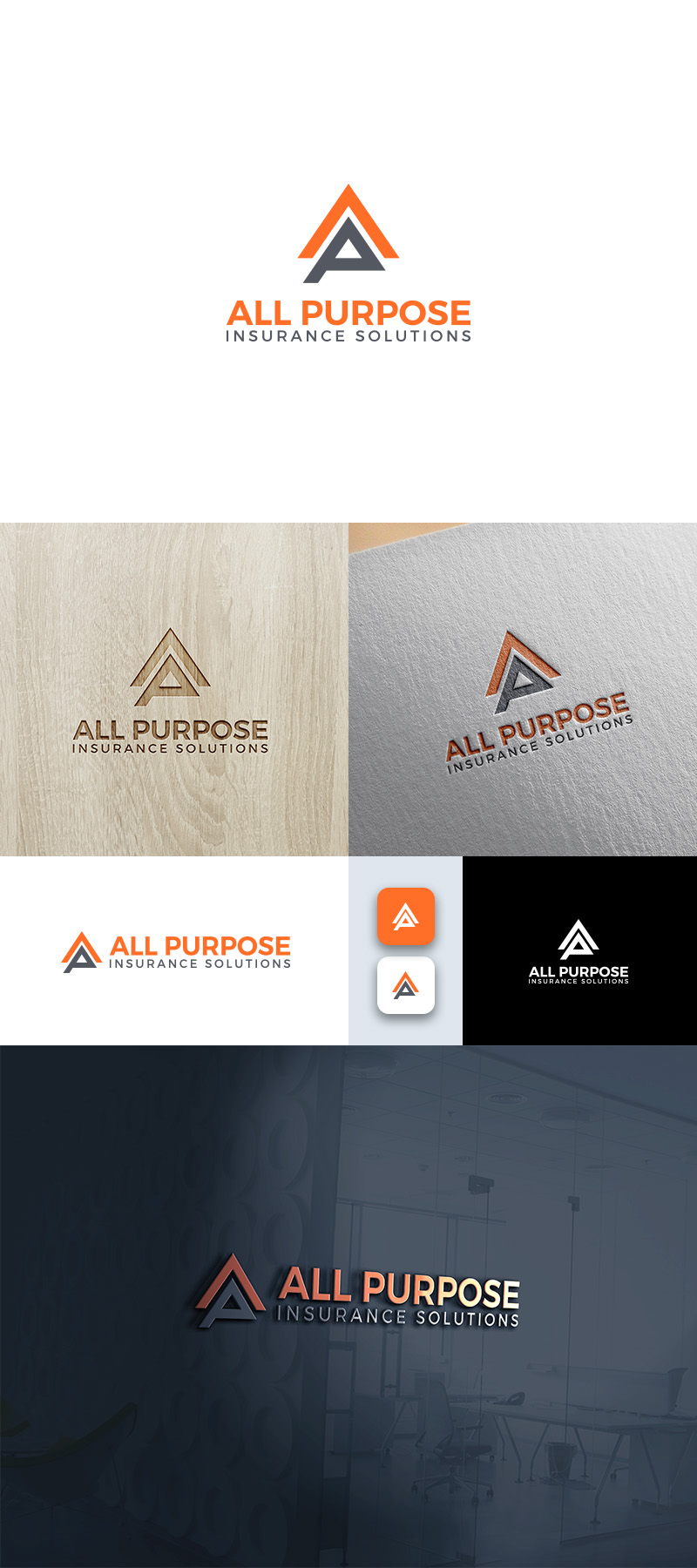 Diseño de Logo por happybrain design para All Purpose Insurance Solutions | Diseño #22536458