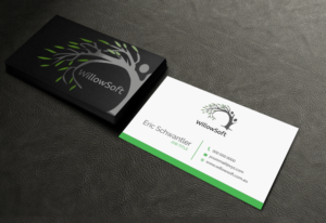 WillowSoft business card | Business Card Design by Riz'