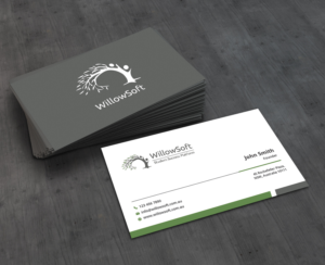 WillowSoft business card | Business Card Design by AbyJohns