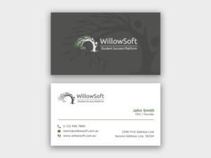 WillowSoft business card | Business Card Design by Moumita_