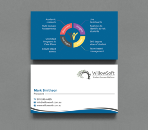 WillowSoft business card | Business Card Design by sabbir049