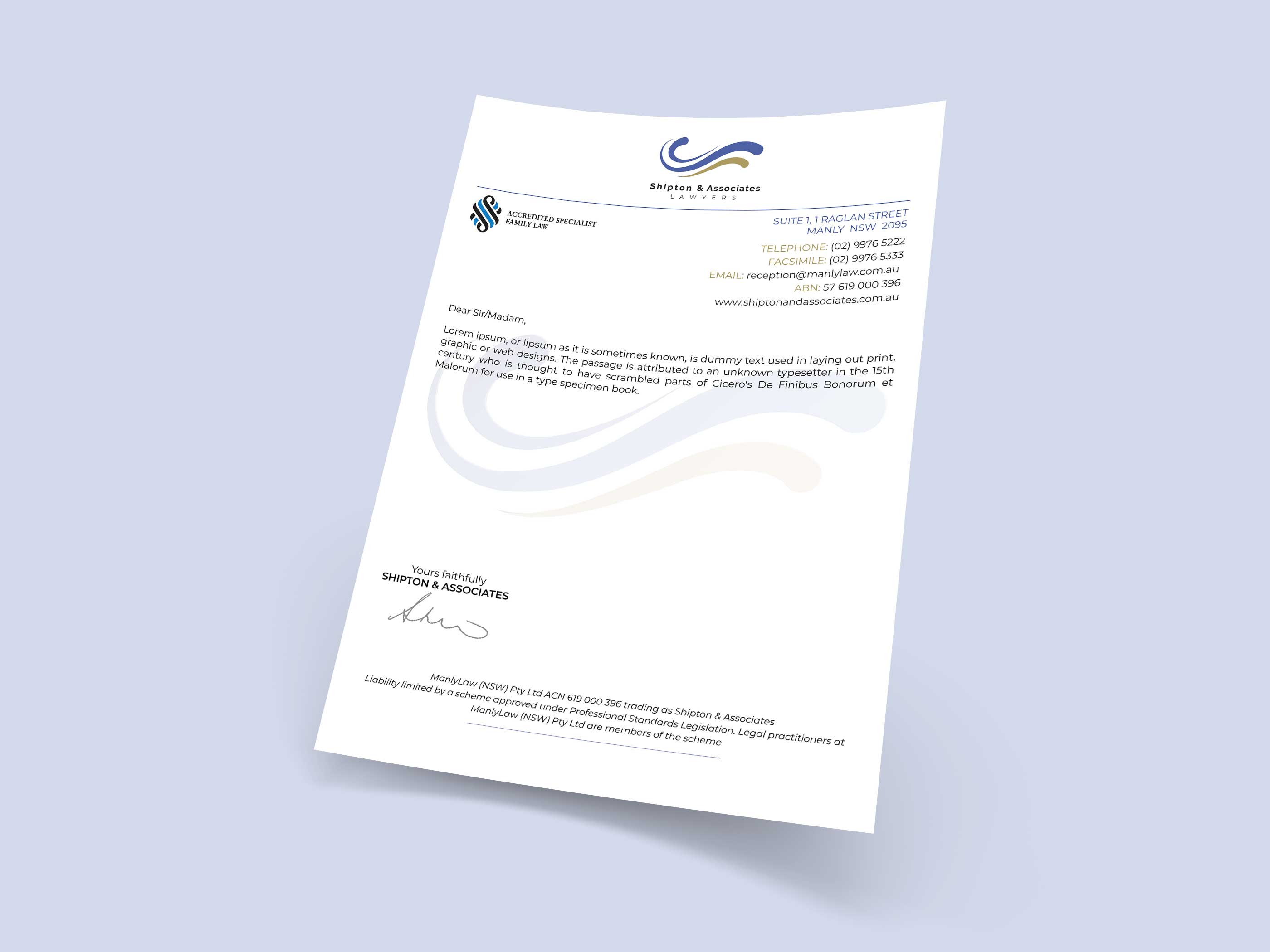 Letterhead Design by Musa. A for this project | Design #22560342
