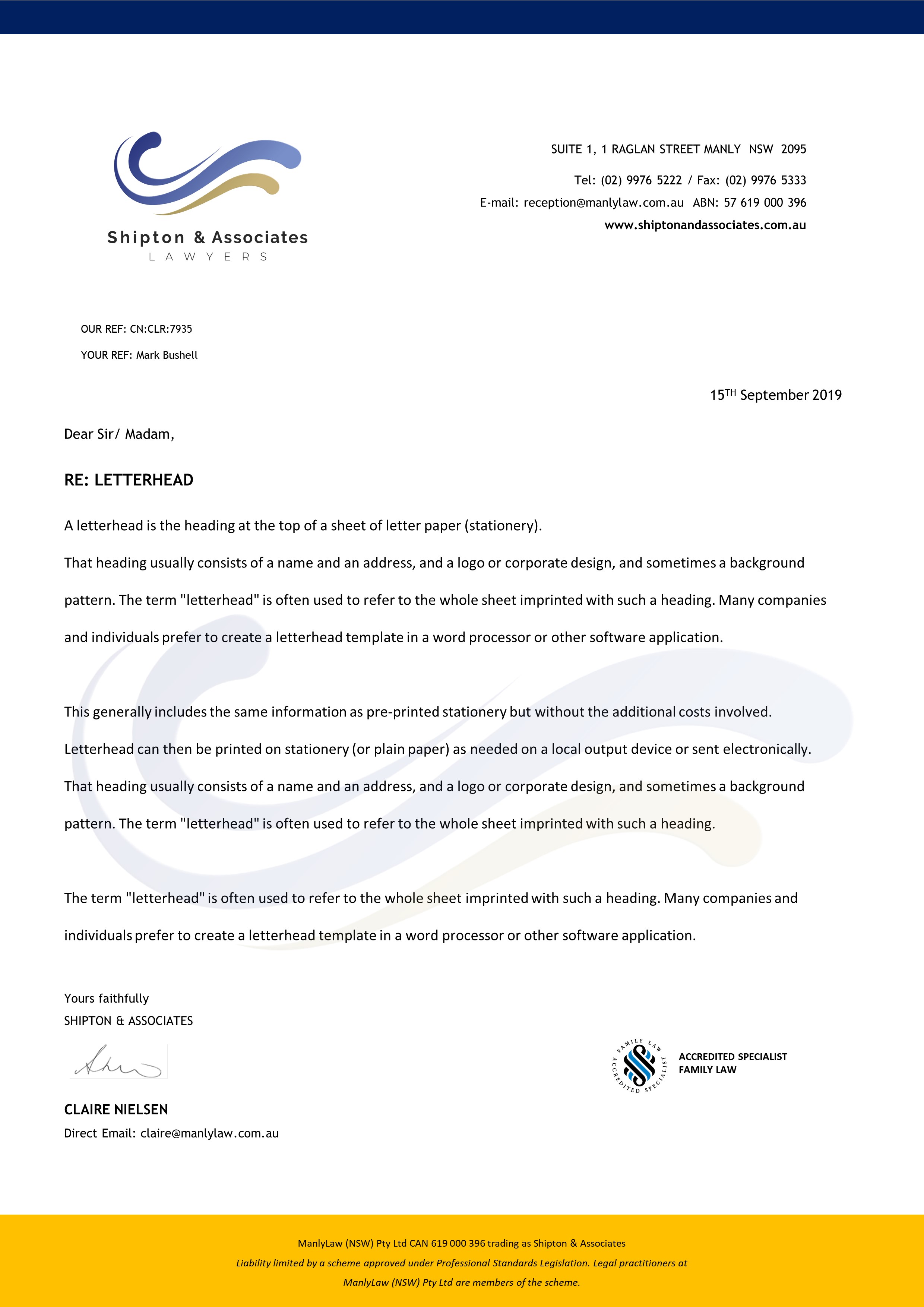 Letterhead Design by Muga for this project | Design #22588714