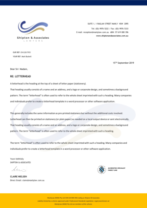 Letterhead Design by Muga for this project | Design: #22588714