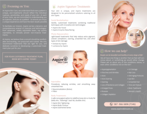 Flyer Design by alex989 for Aspire Skin Care | Design: #22587843