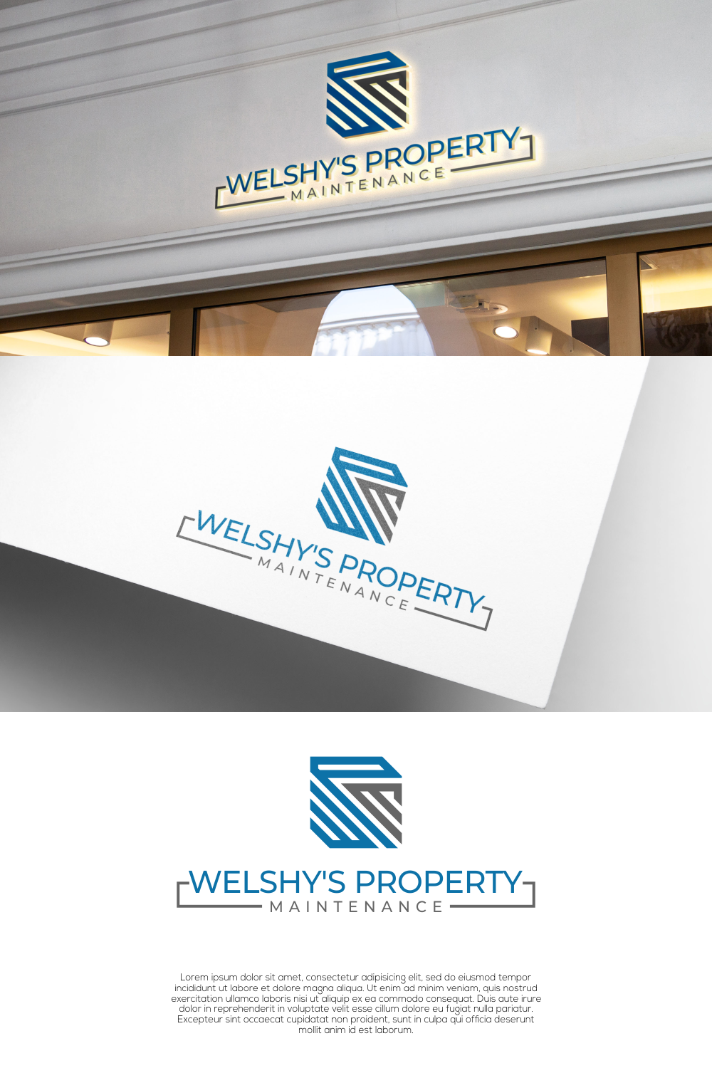 Logo Design by untung bertubi-tubi for Welshy's Property Maintenance | Design #22544129