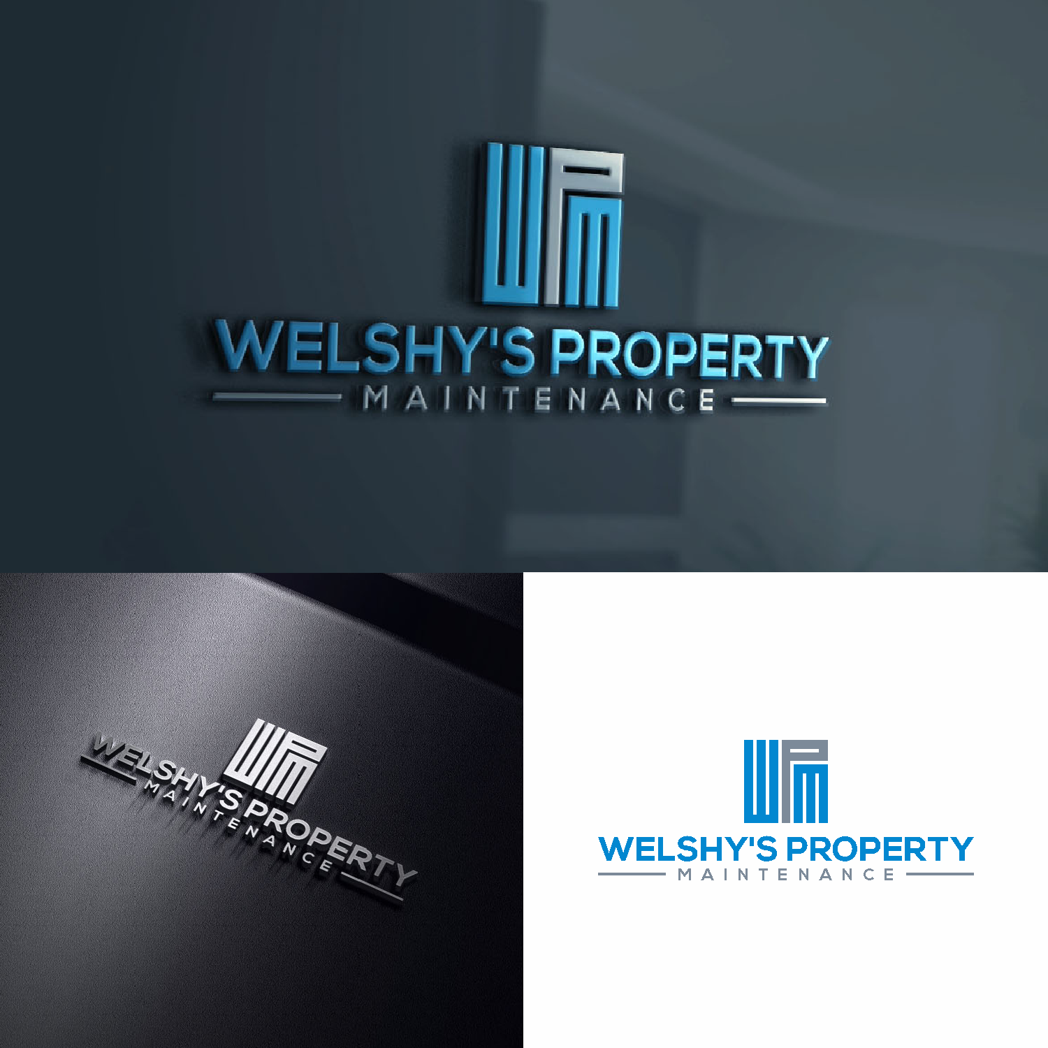 Logo Design by saher khan 2 for Welshy's Property Maintenance | Design #22540888