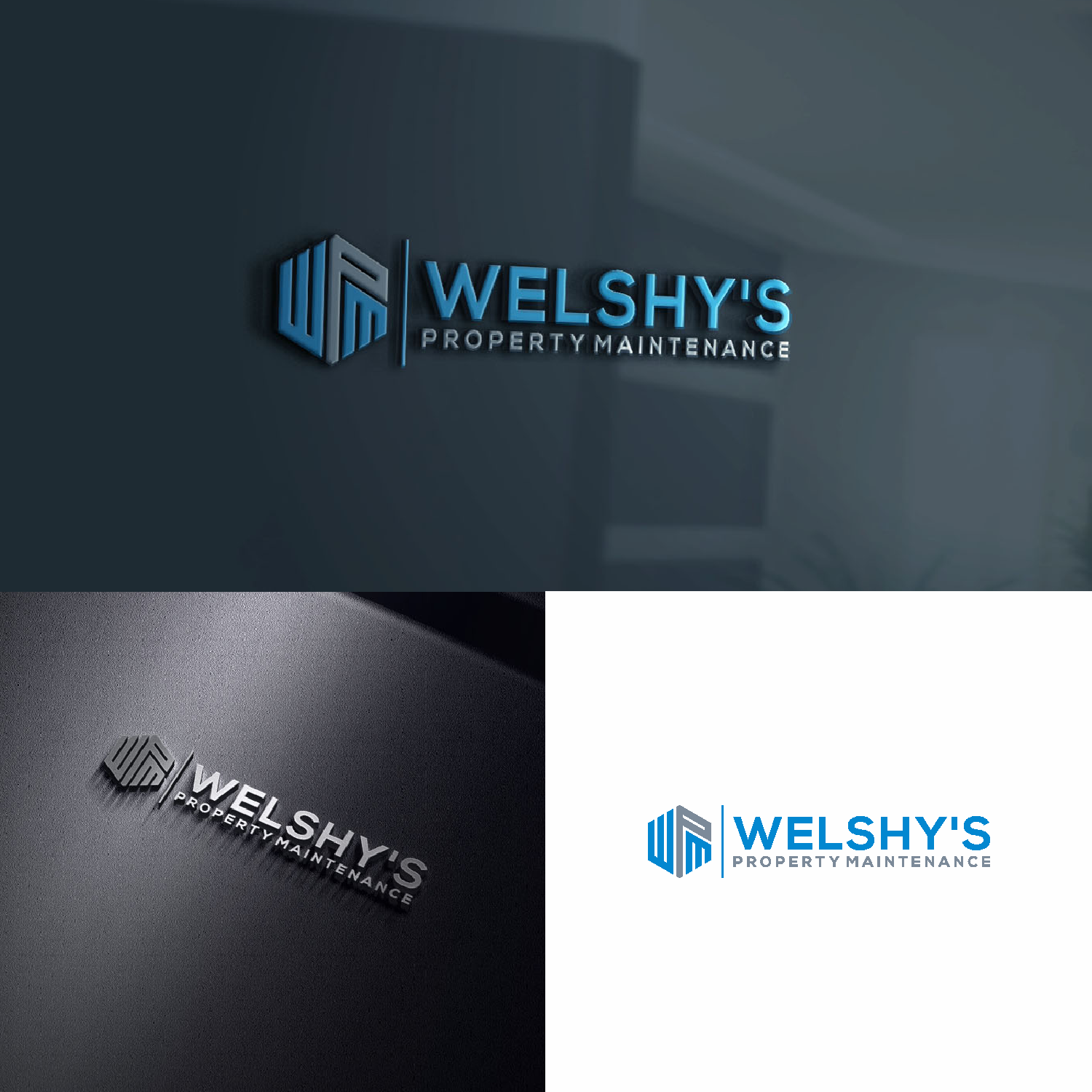 Logo Design by saher khan 2 for Welshy's Property Maintenance | Design #22551930