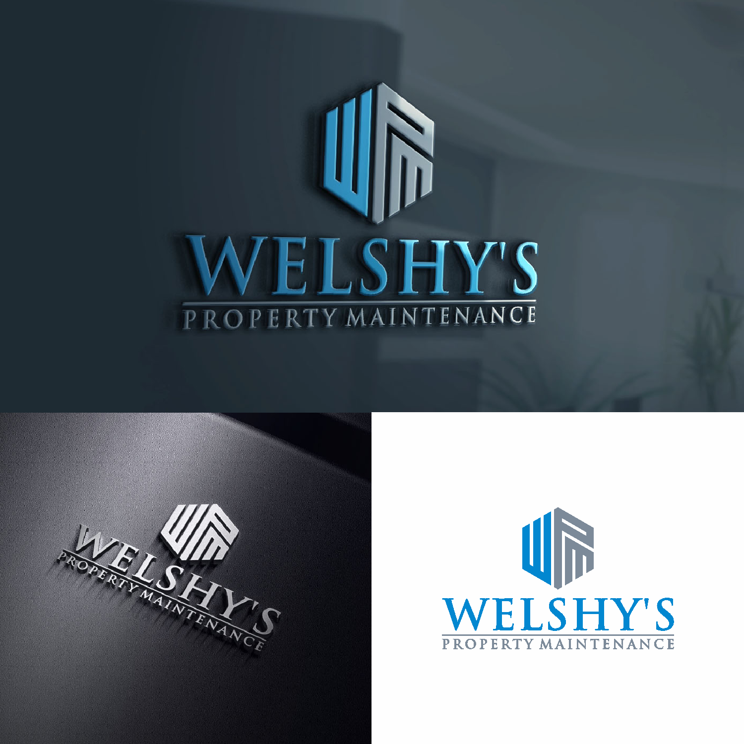 Logo Design by saher khan 2 for Welshy's Property Maintenance | Design #22572994