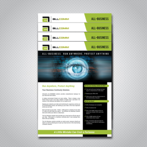 Diseño de Flyer por uk para Allcomm | Diseño #22540324