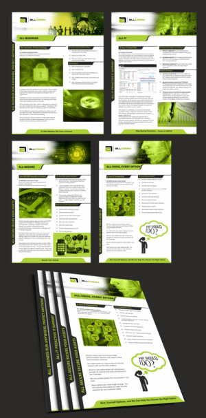 Allcomm sales folder inserts | Flyer Design by Fine Graphics House