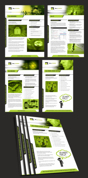 Allcomm sales folder inserts | Flyer Design by Hamm