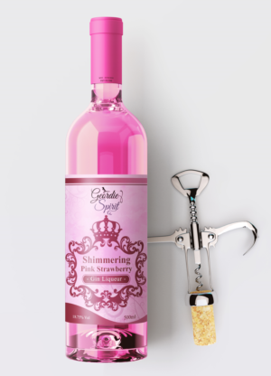 Eye catching Bottle label for pink gin targeting women 25+  | Label Design by SAI DESIGNS