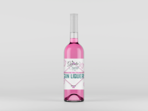 Eye catching Bottle label for pink gin targeting women 25+  | Diseño de Etiqueta por AnneWanjiku