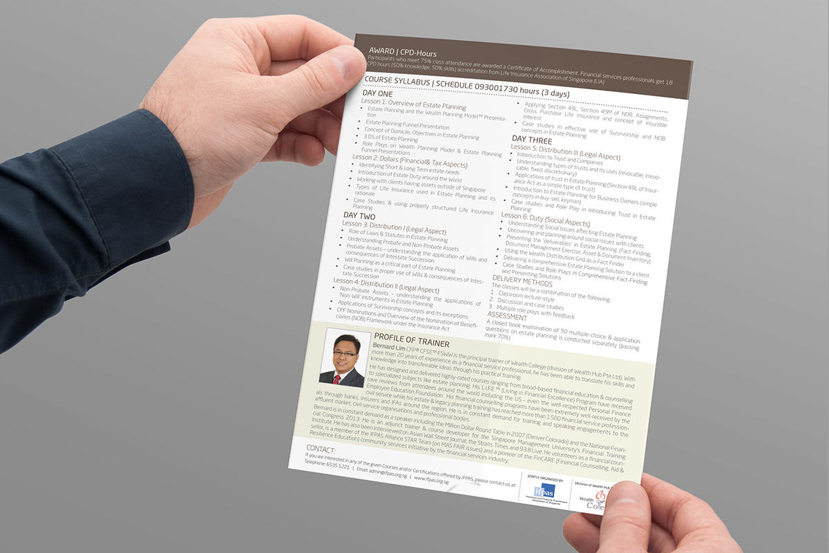 Brochure Design by BrandWar for Wealth Hub Pte Ltd | Design #2957908