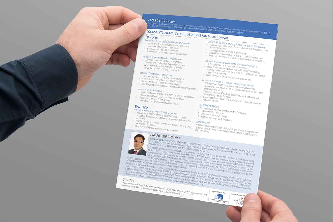 Brochure Design by BrandWar for Wealth Hub Pte Ltd | Design #2960546