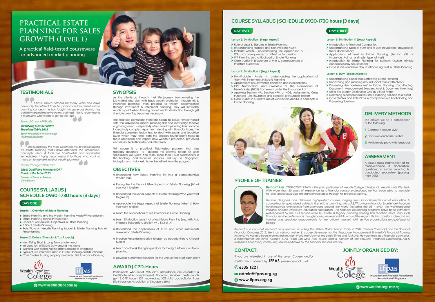 Brochure Design by Sbss for Wealth Hub Pte Ltd | Design #2977264