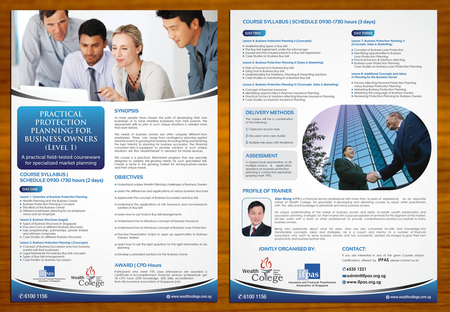 Brochure Design by Sbss for Wealth Hub Pte Ltd | Design #2977272