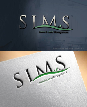 Logo-Design von graphicevolution für Sims Lawn & Land Management LLC. | Design: #22557027