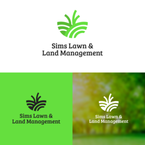 Logo-Design von Oman M für Sims Lawn & Land Management LLC. | Design #22552187