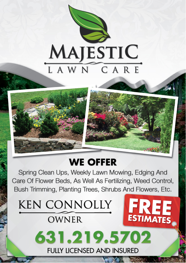 Flyer Design by bocaj.ecyoj for Majestic Lawn Care | Design #3010451