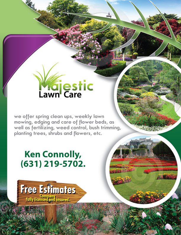 Flyer Design by HAMDIYA for Majestic Lawn Care | Design #3024570
