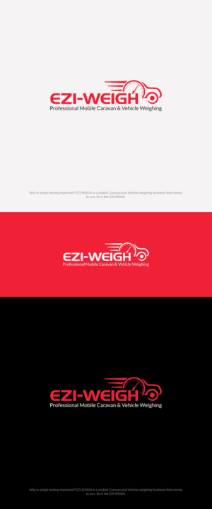 "EZI-WEIGH"  Professional Mobile Caravan & Vehicle Weighing | Logo Design by brandit