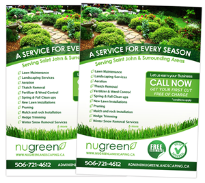 Looking to Rebrand landscaping business  | Flyer Design by creationz2011