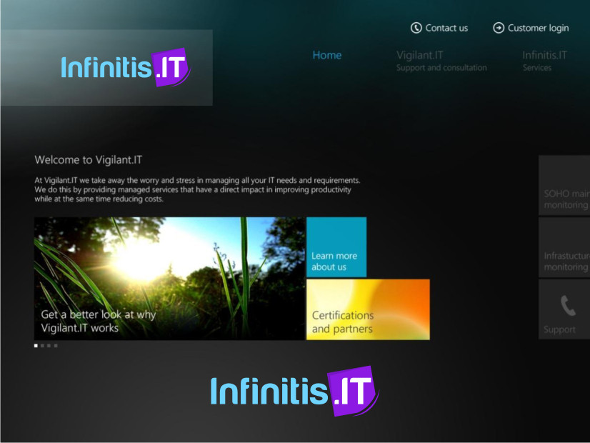 Logo Design by Atvento Graphics for Vigilant.IT | Design #719007