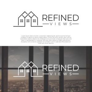 Refined Views or Refined Views Window Cleaning | Logo Design by untung bertubi-tubi
