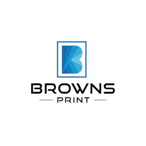 Browns Print or Browns. Our new website name is brownsprint.com | Design de Logo par rozT