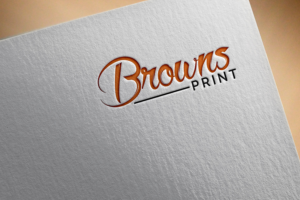 Browns Print or Browns. Our new website name is brownsprint.com | Logo-Design von Ochieng