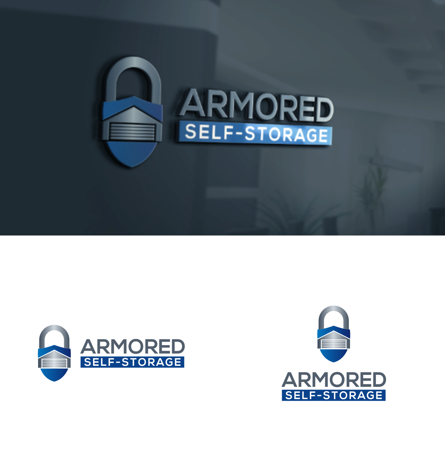Logo Design by sinau_nggambar for Armored Self-Storage | Design #22552386