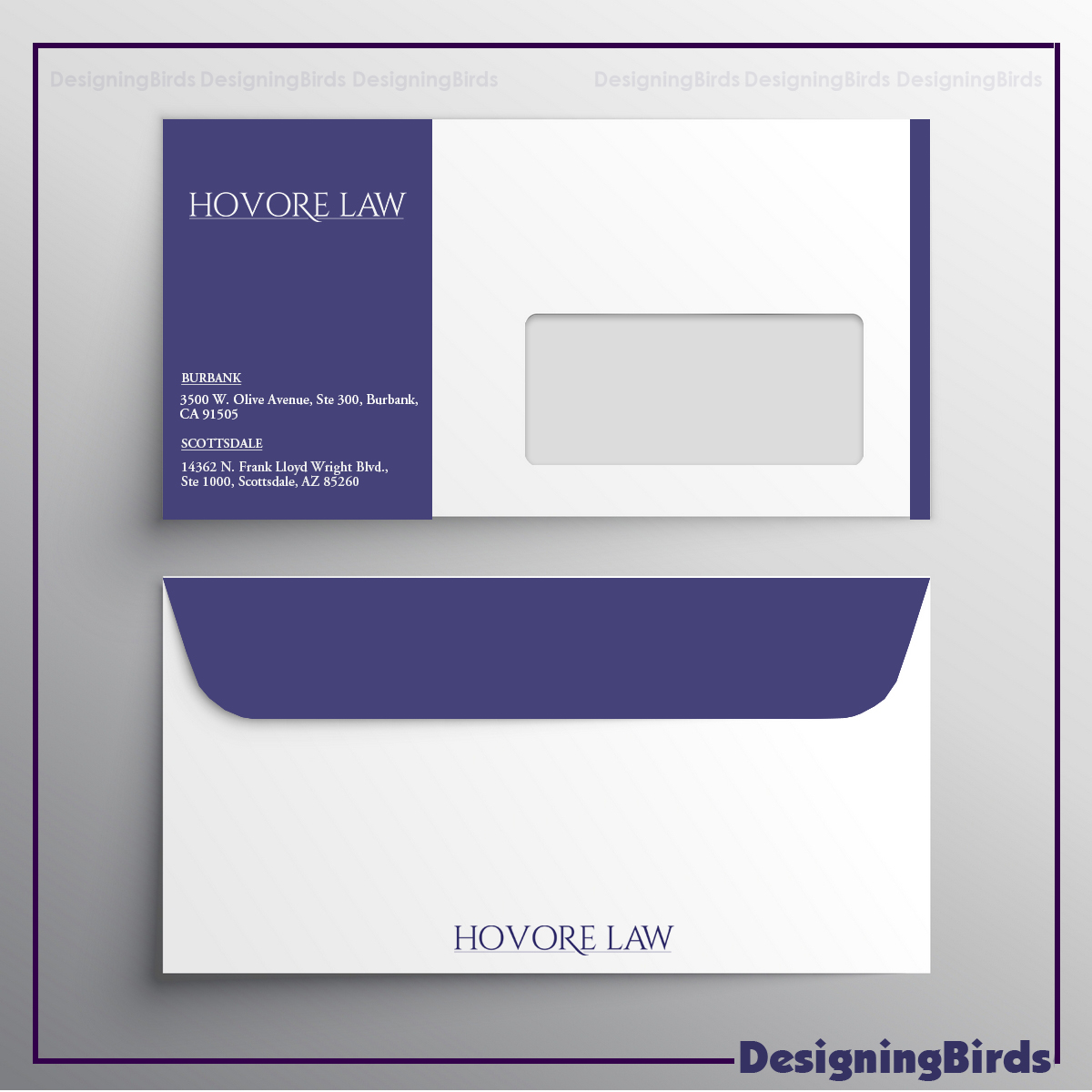 Stationery Design by Designing Birds for Powers & Hovore | Design #22571686