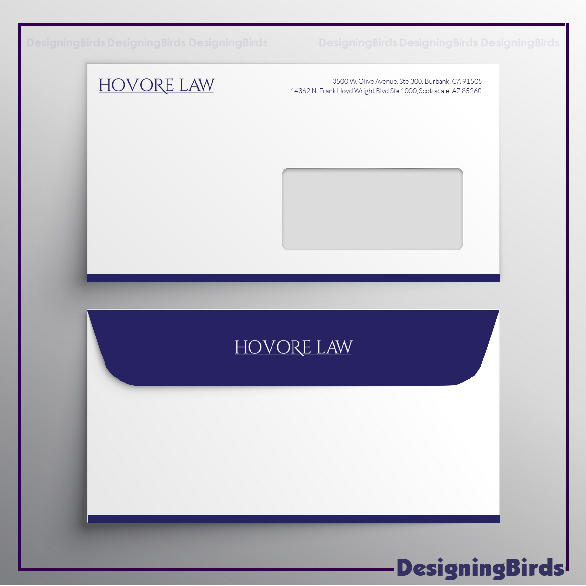 Stationery Design by Designing Birds for Powers & Hovore | Design #22574738