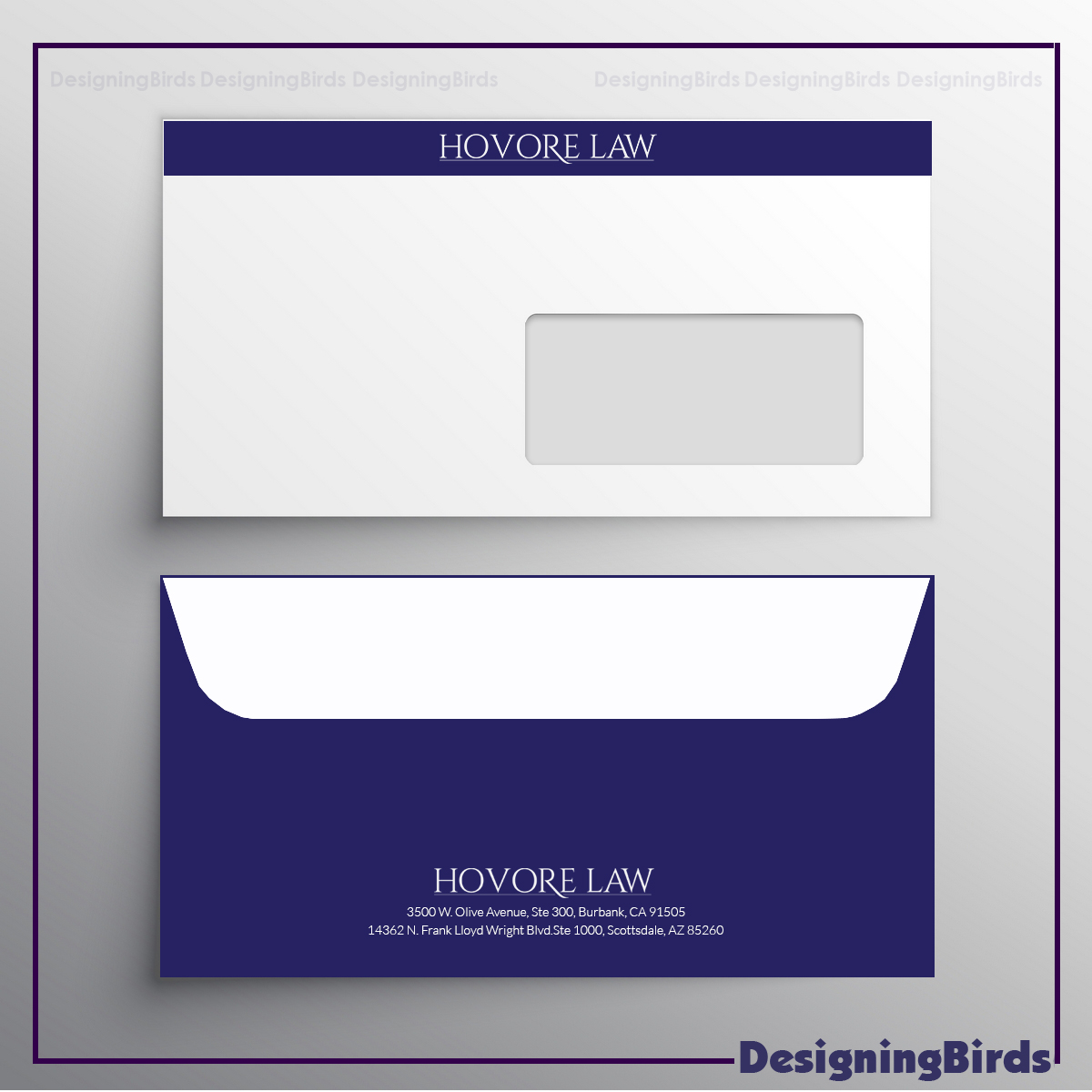 Stationery Design by Designing Birds for Powers & Hovore | Design #22574801