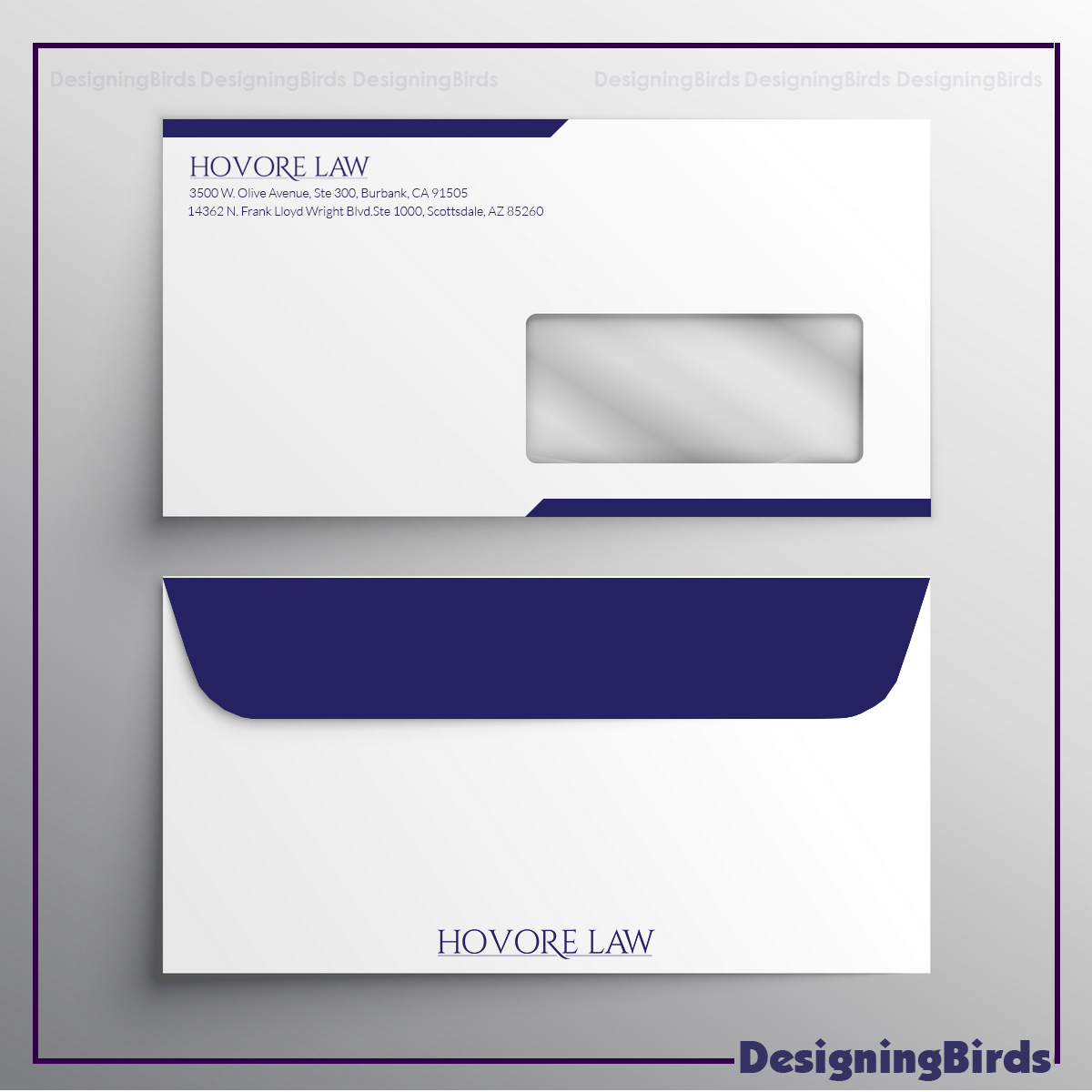 Stationery Design by Designing Birds for Powers & Hovore | Design #22576105