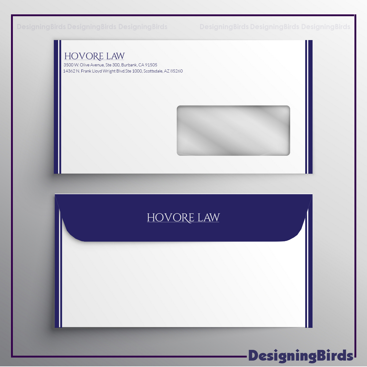 Stationery Design by Designing Birds for Powers & Hovore | Design #22581292