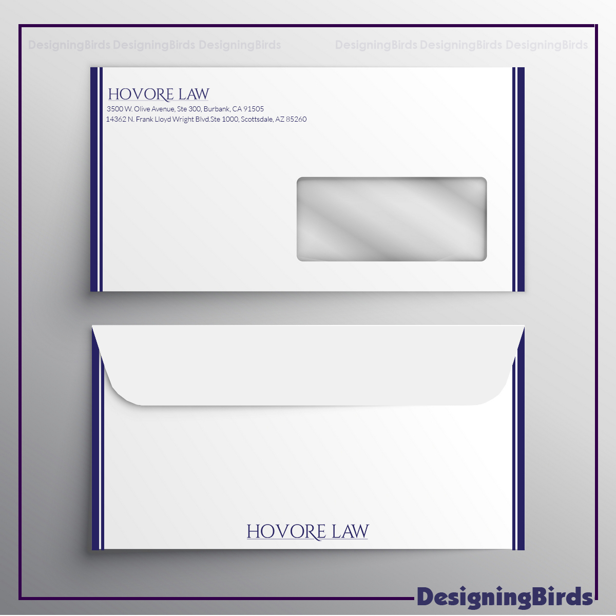 Stationery Design by Designing Birds for Powers & Hovore | Design #22581293