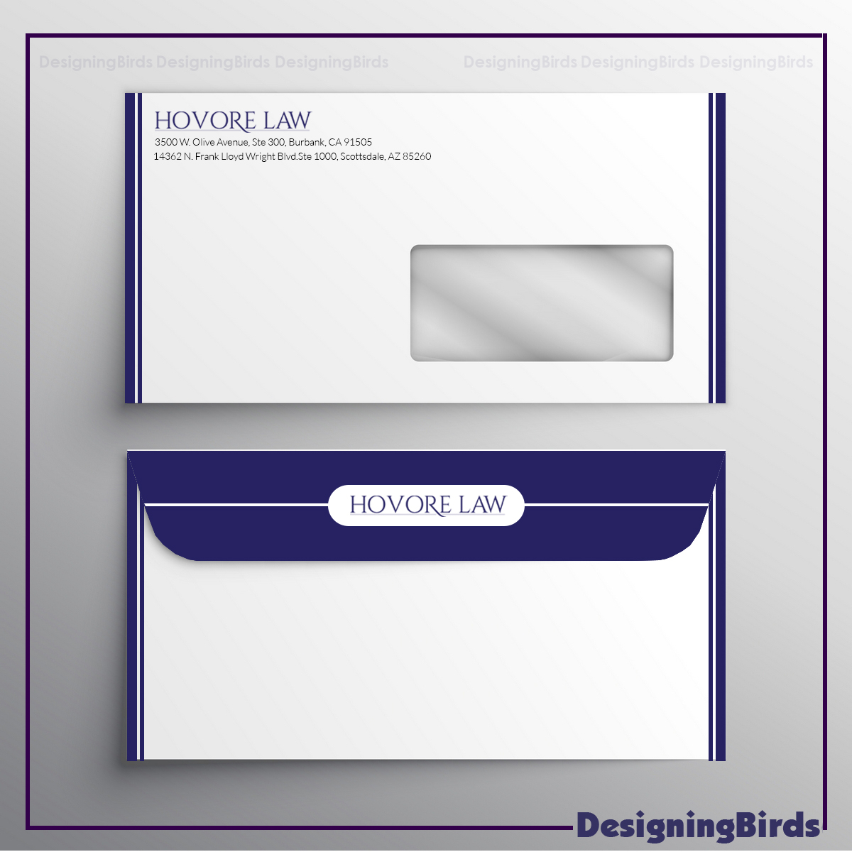 Stationery Design by Designing Birds for Powers & Hovore | Design #22581295