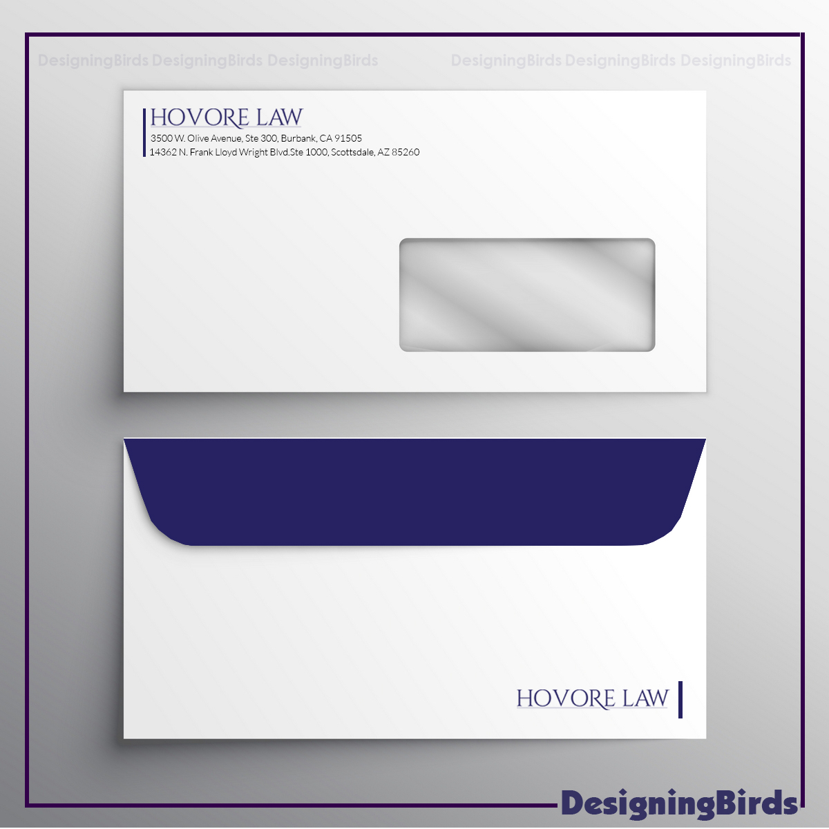 Stationery Design by Designing Birds for Powers & Hovore | Design #22581517