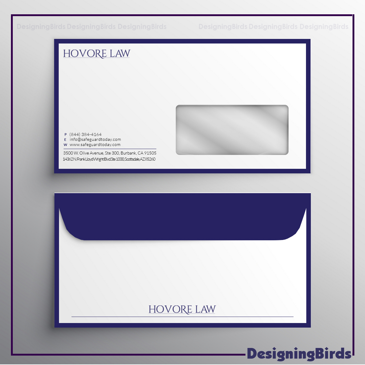 Stationery Design by Designing Birds for Powers & Hovore | Design #22584579