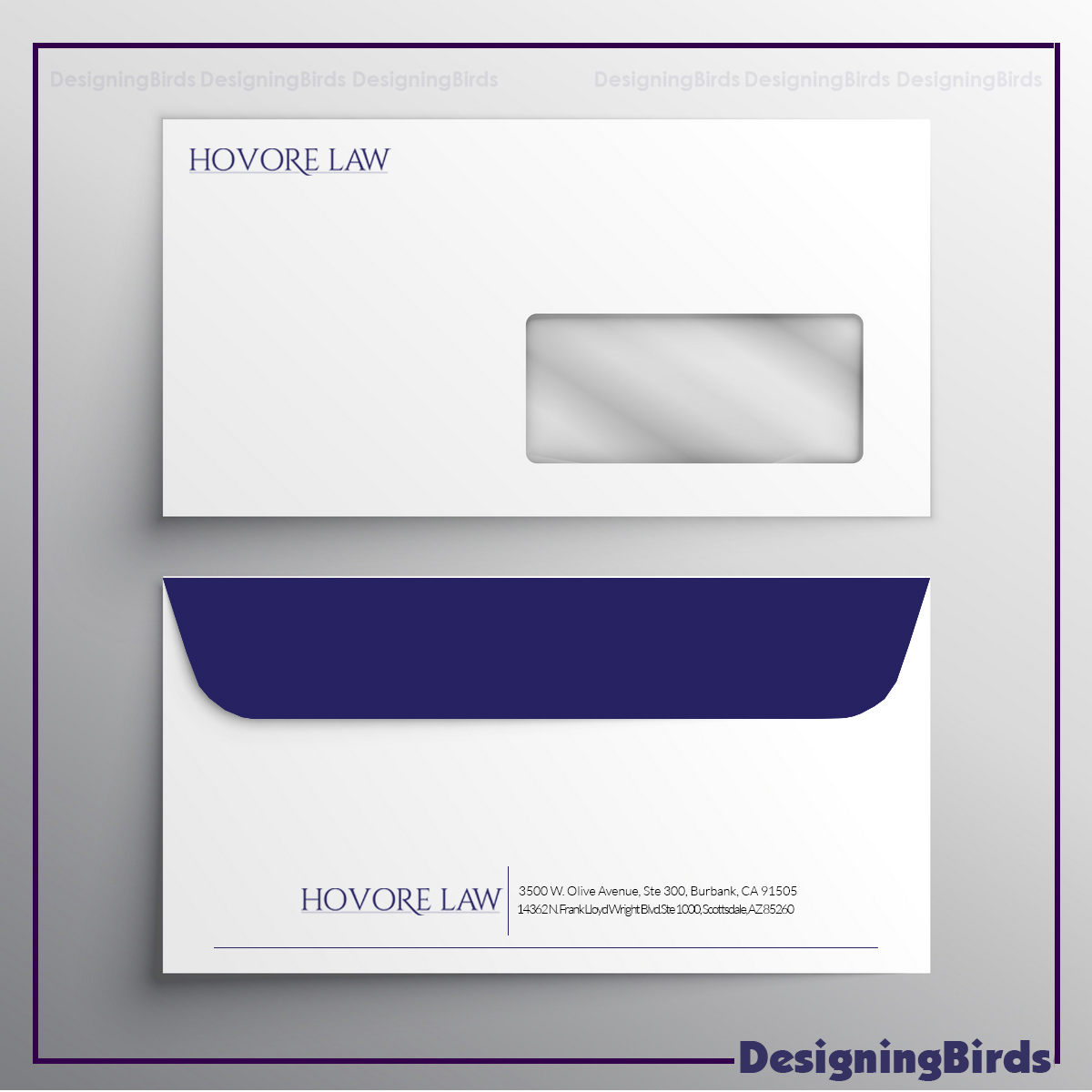 Stationery Design by Designing Birds for Powers & Hovore | Design #22584662