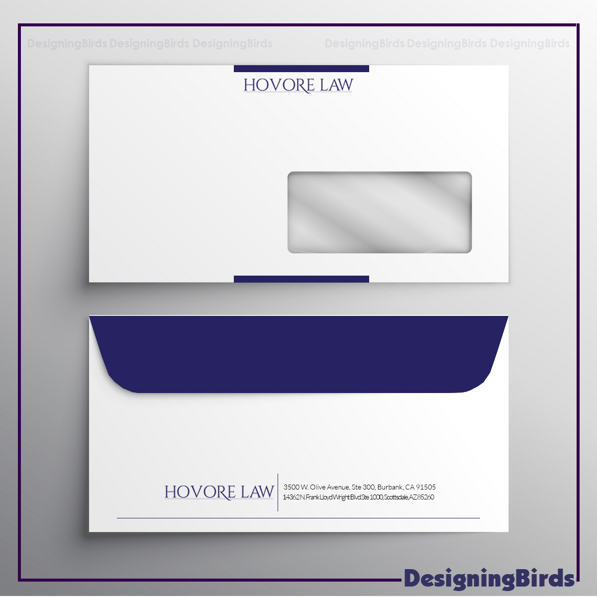 Stationery Design by Designing Birds for Powers & Hovore | Design #22585036