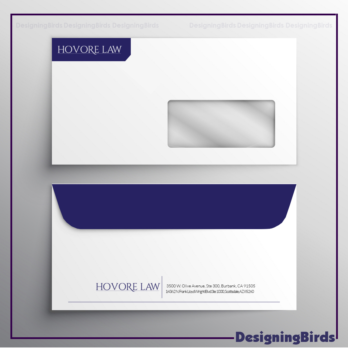 Stationery Design by Designing Birds for Powers & Hovore | Design #22585039
